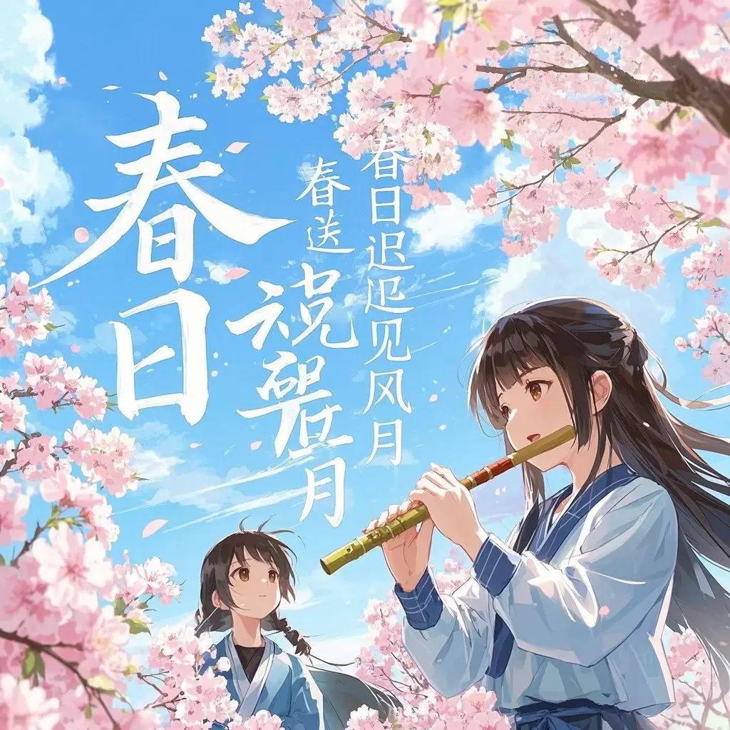 春日迟迟见风月