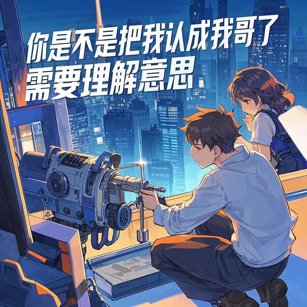 你是不是把我认成我哥了